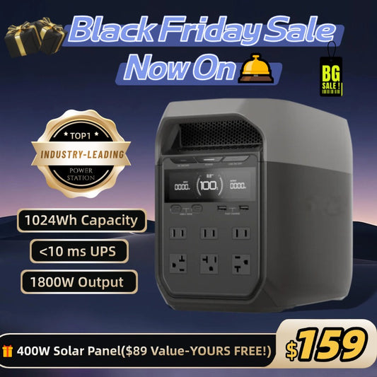 Black Friday Sale Now On: High Capacity + Solar Charging = Continuous Power, Anytime, Anywhere (Was $540!)